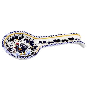 ORVIETO BLUE ROOSTER: Spoon Rest Deluxe