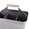 Galvanized Metal Sturdy Carry All Serveware, Gray