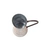 Farmhouse Style Galvanized Metal Jug with Handle, Gray