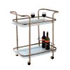 Tiana Contemporary Serving Cart In Champagne Finish