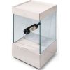 Cid 30 Inch Modern Wine Bar, Bottle Rack, 1 Drawer, White