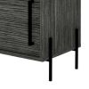 Otis 37 Inch Standing Bar Cabinet, 8 Cubbies, High Grade Smokey Brown