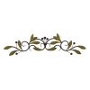 32 Inch Olive Branch Metal Wall Decor, Green And Brown