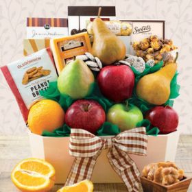 Orchard & Pantry: Fruit & Snacks Gift Basket