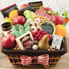 Fruit & Feast:  A Delectable Fruit & Snack Selection