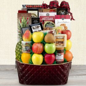 Savory & Sweet: Artisan Fruit & Snack Basket