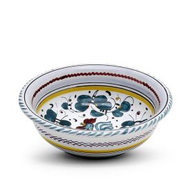 ORVIETO GREEN ROOSTER: Salad Cereal Bowl