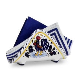 ORVIETO BLUE ROOSTER: Napkin Holder