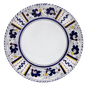 ORVIETO BLUE ROOSTER: Dinner Plate (White Center)