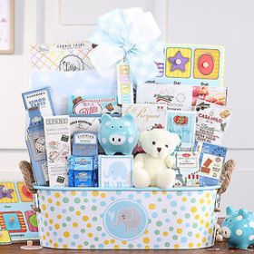 Baby Shower Delight:  The Ultimate Baby Boy Gift Basket