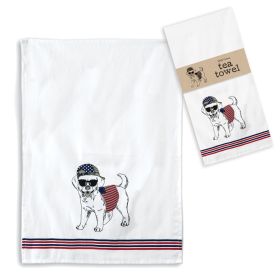 American Dog Tea Towel - Box of 4