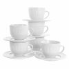 Elama Charlotte 6 Piece Mug Set In White