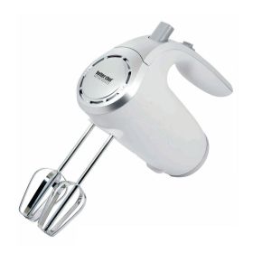 5-speed 150-watt Hand Mixer White W/ Silver Accents