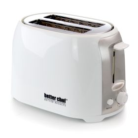 Better Chef Cool Touch Wide-slot Toaster- White