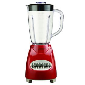 Brentwood 12 Speed Blender With Plastic Jar In Red