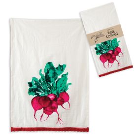 Radishes Tea Towel - Box of 4