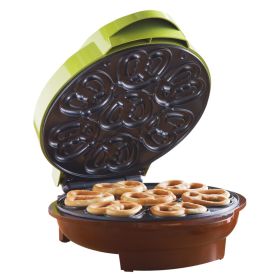 Brentwood Nonstick Mini Pretzel Maker Machine In Green