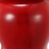 6 Inch Small Ginger Jar, Lidded, Porcelain, Bell Shape Set of 3, Red